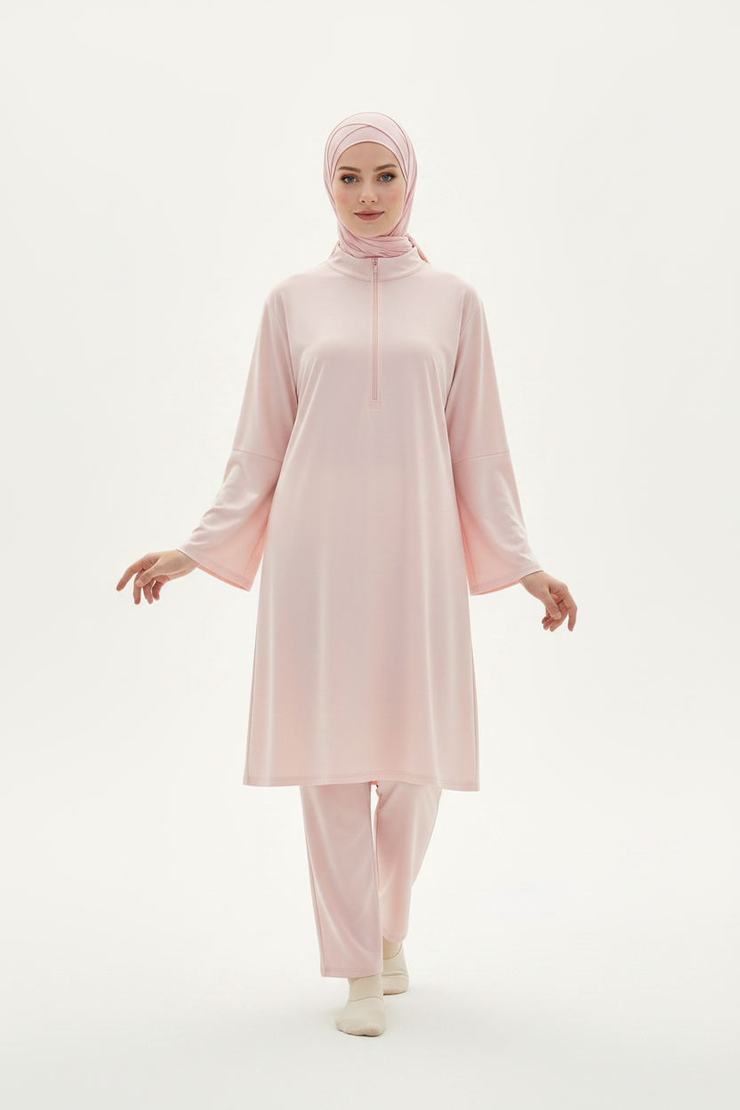 4-Piece Burkini Set - Pink